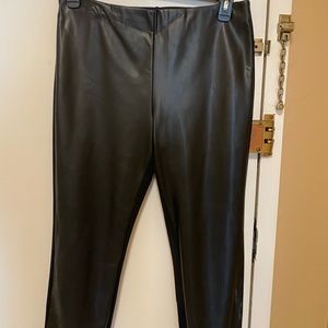 Donna Karan faux leather pant/legging